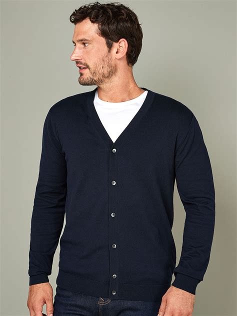 men's navy blue cardigan sweater.